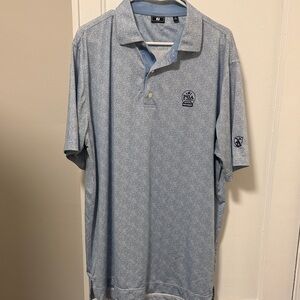 Men's Footjoy Light Blue Polo Shirt